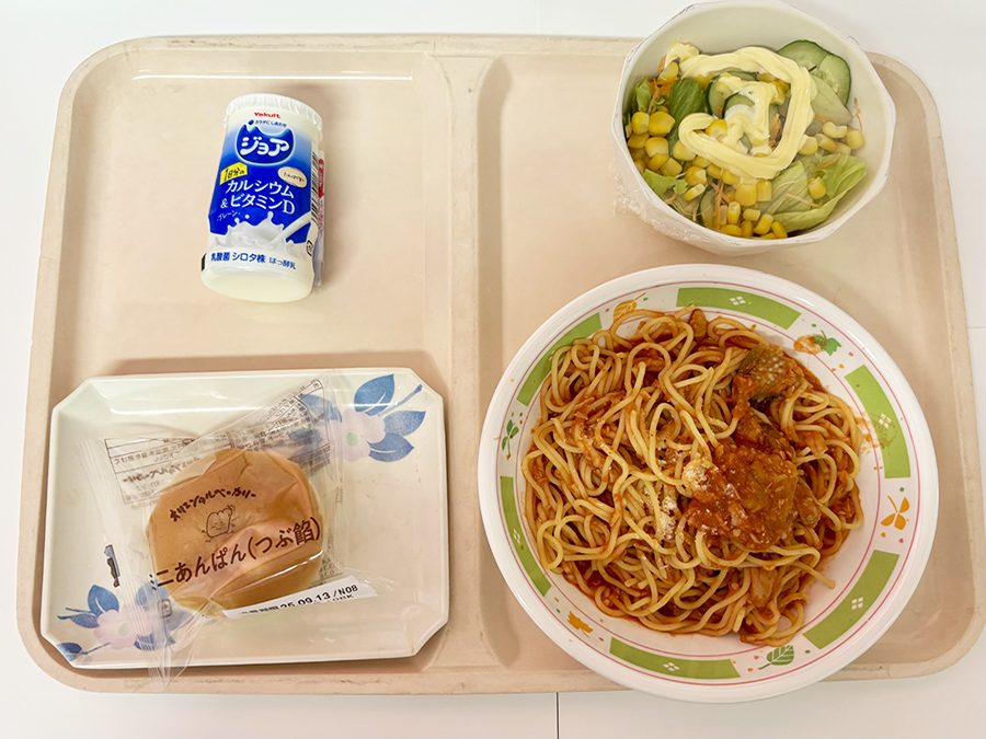 Ｂ食：ツナと茄子のトマトスパゲティ